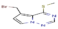 5-(bromomethyl)-4-(methylsulfanyl)pyrrolo[2,1-f][1,2,4]triazineͼƬ