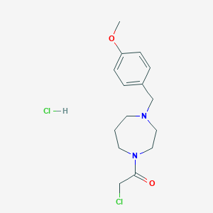 2-chloro-1-{4-[(4-methoxyphenyl)methyl]-1,4-diazepan-1-yl}ethan-1-one hydrochlorideͼƬ