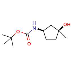 tert-butylN-[(1R,3S)-rel-3-hydroxy-3-methylcyclopentyl]carbamateͼƬ