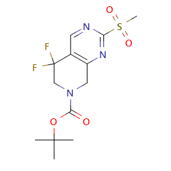 tert-butyl5,5-difluoro-2-methanesulfonyl-5H,6H,7H,8H-pyrido[3,4-d]pyrimidine-7-carboxylateͼƬ