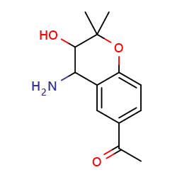 1-(4-amino-3-hydroxy-2,2-dimethyl-3,4-dihydro-2H-1-benzopyran-6-yl)ethan-1-oneͼƬ