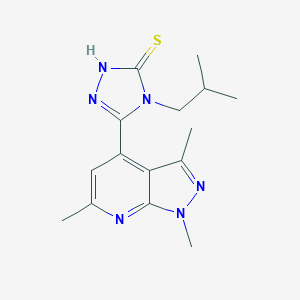 4-isobutyl-5-(1,3,6-trimethyl-1H-pyrazolo[3,4-b]pyridin-4-yl)-4H-1,2,4-triazole-3-thiolͼƬ