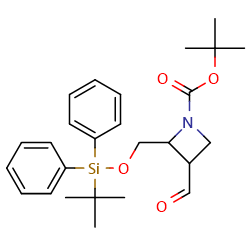 Tert-Butyl2-(((tert-butyldiphenylsilyl)oxy)methyl)-3-formylazetidine-1-carboxylateͼƬ