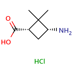 (1S,3R)-3-Amino-2,2-dimethylcyclobutane-1-carboxylicacidhydrochlorideͼƬ