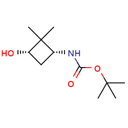 Tert-butylN-[(1R,3S)-3-hydroxy-2,2-dimethylcyclobutyl]carbamateͼƬ