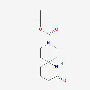 tert-butyl2-oxo-1,9-diazaspiro[5,5]undecane-9-carboxylateͼƬ