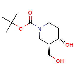 tert-butyltrans-4-hydroxy-3-(hydroxymethyl)piperidine-1-carboxylateͼƬ