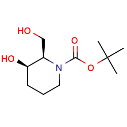 tert-butyl(2R,3R)-3-hydroxy-2-(hydroxymethyl)piperidine-1-carboxylateͼƬ