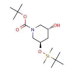 tert-butyl(3R,5R)-3-[(tert-butyldimethylsilyl)oxy]-5-hydroxypiperidine-1-carboxylateͼƬ