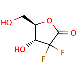 (4R,5R)-3,3-difluoro-4-hydroxy-5-(hydroxymethyl)oxolan-2-oneͼƬ