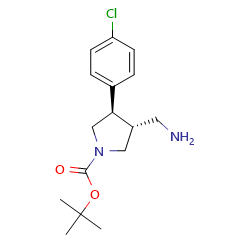 tert-butyl(3R,4R)-3-(aminomethyl)-4-(4-chlorophenyl)pyrrolidine-1-carboxylateͼƬ