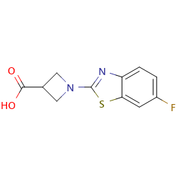 1-(6-fluoro-1,3-benzothiazol-2-yl)azetidine-3-carboxylicacidͼƬ