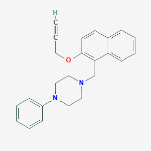 1-Phenyl-4-{[2-(2-propynyloxy)-1-naphthyl]methyl}piperazineͼƬ