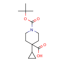 1-tert-butoxycarbonyl-4-cyclopropyl-piperidine-4-carboxylicacidͼƬ