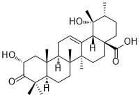 2α,19α-Dihydroxy-3-oxo-urs-12-en-28-oic acid图片