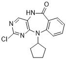 2-Chloro-11-cyclopentyl-5H-benzo[e]pyrimido[5,4-b][1,4]diazepin-6(11H)-oneͼƬ