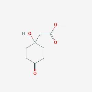 4-Hydroxy-4-(methoxycarbonylmethyl)cyclohexanoneͼƬ