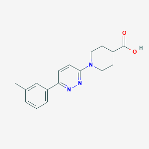 1-[6-(3-Methylphenyl)pyridazin-3-yl]piperidine-4-carboxylic acidͼƬ