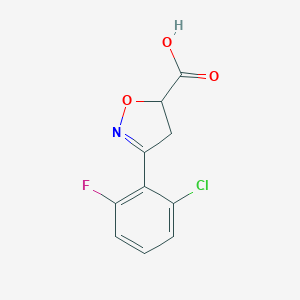 3-(2-Chloro-6-fluoro-phenyl)-4,5-dihydro-isoxazole-5-carboxylic acidͼƬ