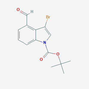 tert-Butyl 3-bromo-4-formyl-1H-indole-1-carboxylateͼƬ