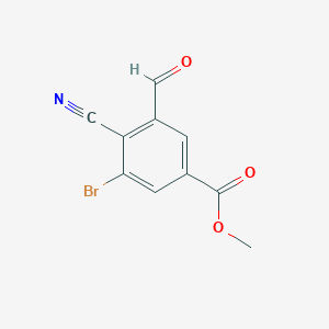 Methyl 3-bromo-4-cyano-5-formylbenzoateͼƬ