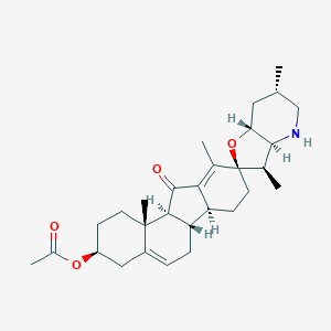 (3S,3'R,3a'S,6aS,6bS,6'S,7a'R,9R,11aS,11bR)-3',6',10,11b-tetramethyl-11-oxo-1,2,3,3a',4,4',5',6,6a,6b,6',7,7',7a',8,11,11a,11b-octadecahydro-3'H-spiro[benzo[a]fluorene-9,2'-furo[3,2-b]pyridin]-3-yl acetateͼƬ