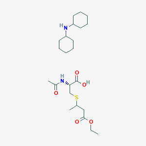 N-Acetyl-S-(2-ethoxycarbonylethyl-1-methyl)-L-cysteine,Dicyclohexylammonium Salt(Mixture of Diastereomers)ͼƬ