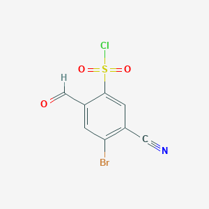 4-Bromo-5-cyano-2-formylbenzenesulfonyl chlorideͼƬ