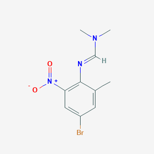 N'-(4-bromo-2-methyl-6-nitrophenyl)-N,N-dimethyliminoformamideͼƬ