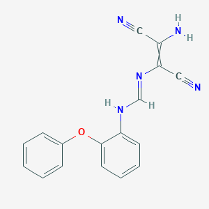 N'-[(Z)-2-amino-1,2-dicyanoethenyl]-N-(2-phenoxyphenyl)iminoformamideͼƬ