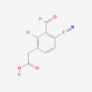 2-Bromo-4-cyano-3-formylphenylacetic acidͼƬ