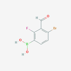 (4-Bromo-2-fluoro-3-formylphenyl)boronic acidͼƬ