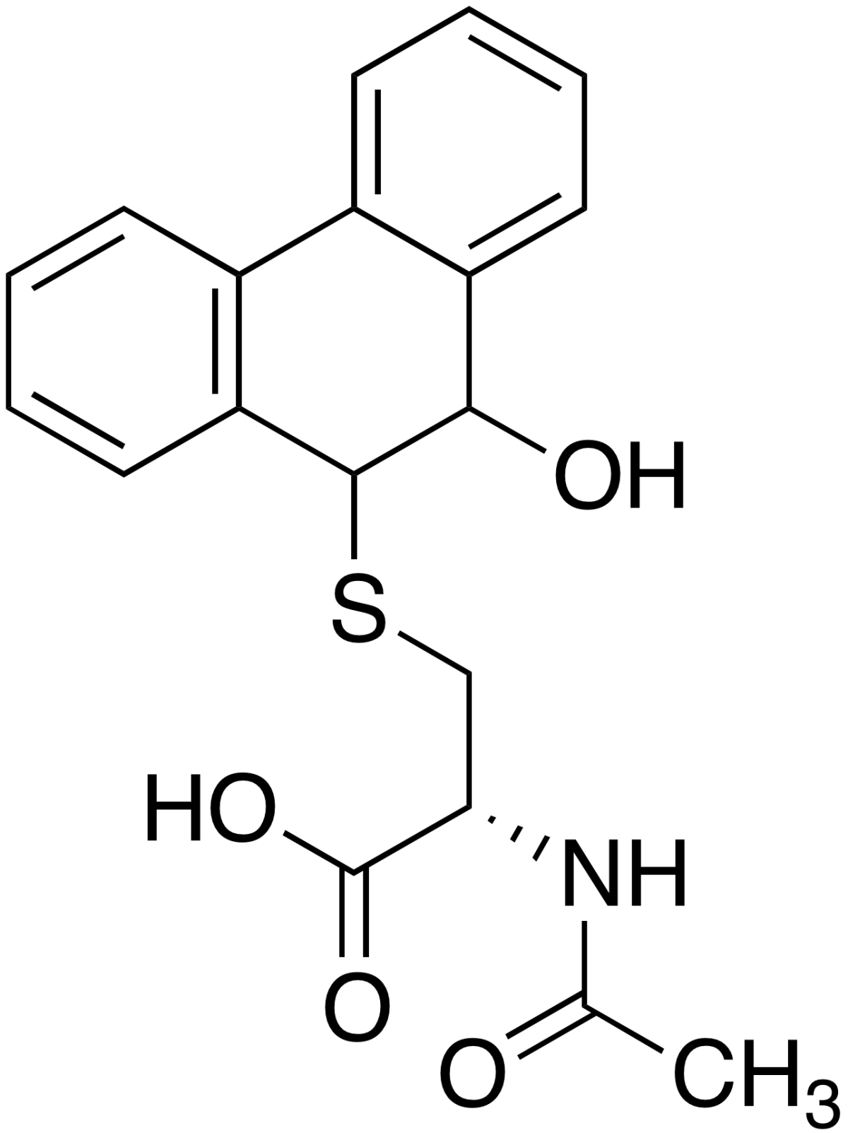 N-Acetyl-S-(9,10-dihydro-10-hydroxy-9-phenanthrenyl)-L-cysteineͼƬ