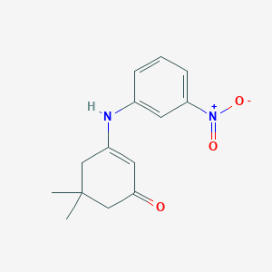 5,5-dimethyl-3-[(3-nitrophenyl)amino]cyclohex-2-en-1-oneͼƬ