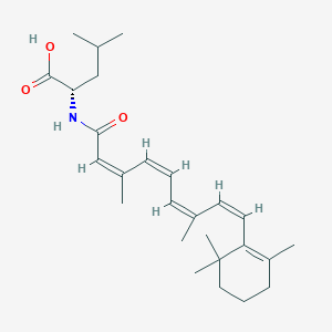 ((2E,4E,6E,8E)-3,7-dimethyl-9-(2,6,6-trimethylcyclohex-1-en-1-yl)nona-2,4,6,8-tetraenoyl)-L-leucineͼƬ