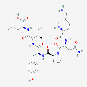 L-lysyl-L-asparaginyl-L-prolyl-L-tyrosyl-L-isoleucyl-L-leucineͼƬ