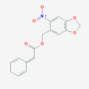 (6-nitro-1,3-benzodioxol-5-yl)methyl 2-(2,5-cyclohexadienyliden)acetateͼƬ