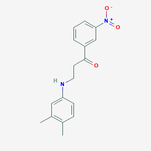 3-(3,4-dimethylanilino)-1-(3-nitrophenyl)-1-propanoneͼƬ