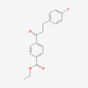 4'-carboethoxy-3-(4-fluorophenyl)propiophenoneͼƬ