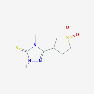 3-(4-Methyl-5-sulfanyl-4H-1,2,4-triazol-3-yl)-1lambda6-thiolane-1,1-dioneͼƬ