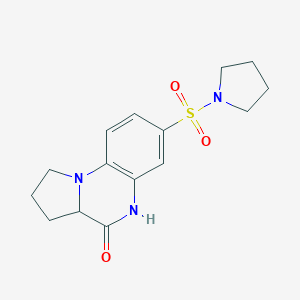 7-(1-Pyrrolidinylsulfonyl)-1,2,3,3a-tetrahydropyrrolo[1,2-a]quinoxalin-4(5H)-oneͼƬ