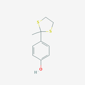 4-(2-Methyl-1,3-dithiolan-2-yl)benzenolͼƬ