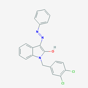 1-(3,4-dichlorobenzyl)-1H-indole-2,3-dione 3-(N-phenylhydrazone)ͼƬ