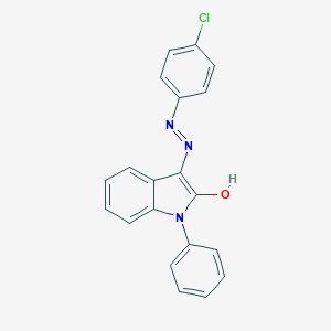 1-phenyl-1H-indole-2,3-dione 3-[N-(4-chlorophenyl)hydrazone]ͼƬ