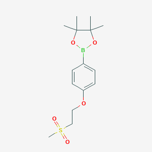 2-[4-(2-Methanesulfonylethoxy)-phenyl]-4,4,5,5-tetramethyl-[1,3,2]dioxaborolaneͼƬ