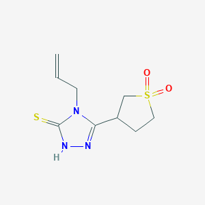 3-[4-(Prop-2-en-1-yl)-5-sulfanyl-4H-1,2,4-triazol-3-yl]-1lambda6-thiolane-1,1-dioneͼƬ