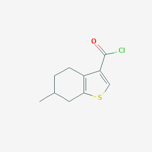 6-Methyl-4,5,6,7-tetrahydro-1-benzothiophene-3-carbonyl chlorideͼƬ