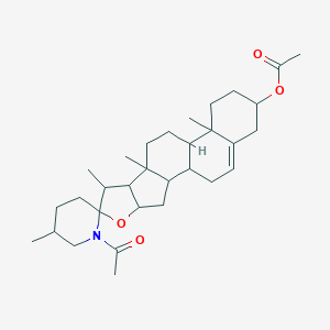 1'-acetyl-5',7,9,13-tetramethyl-5-oxaspiro[pentacyclo[10,8,0,02,?,0?,?,013,1?]icosane-6,2'-piperidin]-18-en-16-yl acetateͼƬ