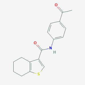 N-(4-acetylphenyl)-4,5,6,7-tetrahydro-1-benzothiophene-3-carboxamideͼƬ