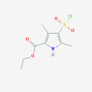 Ethyl 4-(chlorosulphonyl)-3,5-dimethyl-1H-pyrrole-2-carboxylateͼƬ